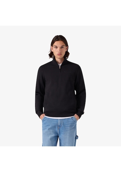 Champion Half Zip Erkek Siyah Sweatshirt 221797 2800282