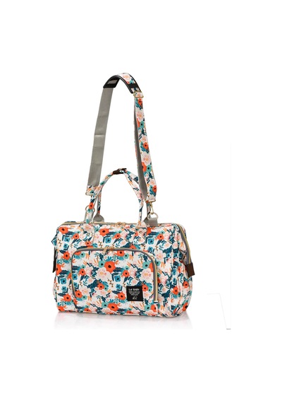 Lal Baby Baggage Bag Flowers Omuz Askılı Anne Bebek Bakım Çantası Çok Renkli
