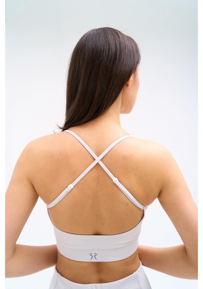 Normal People Leya - Spor Bra Activefit Kumaş Gri