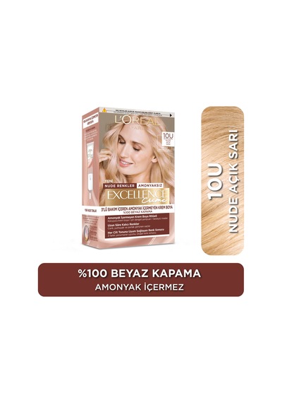 L Oréal Paris Excellence Creme Nude Renkler Saç Boyası 10u Nude Açık Sarı