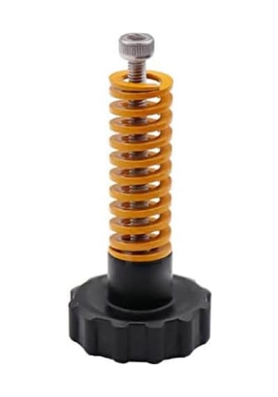3d Yazıcı Sıcak Yatak Tesviye Kiti M3 45 22mm Vidalı Enjeksiyon Büyük Boy Somun + Turuncu Yay Seti