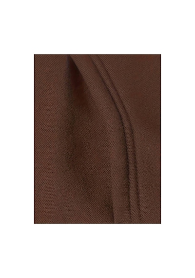 Medinenur Pogue Life Baskılı Kapüşonlu Sweatshirt Kahverengi