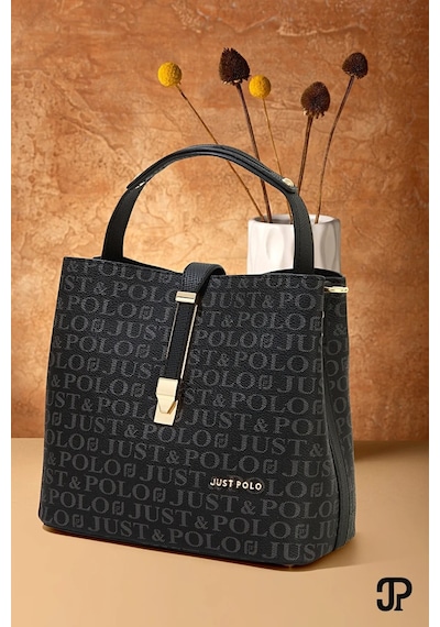 Just Polo Kadın Günlük Kullanıma Uygun Şık El Ve Omuz Çantası Shoulder Bag Siyah