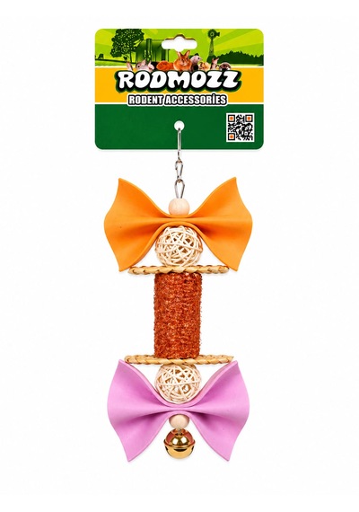 Rodmozz Premium Mısır Koçanlı Fiyonklu Kemirgen Oyuncağı