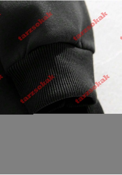 Tarzsokak Kapşonlu Sweatshirt Siyah 08 Artvin Özel Tasarım Plaka Detaylı