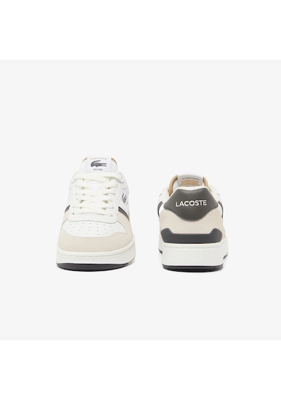 Lacoste T-clip Deri Erkek Beyaz Sneaker 224-4-sma Beyaz - Gri