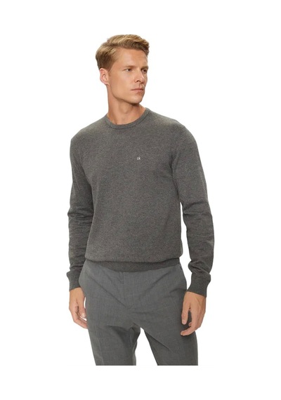Calvin Klein Erkek Kazak Koyu Gri