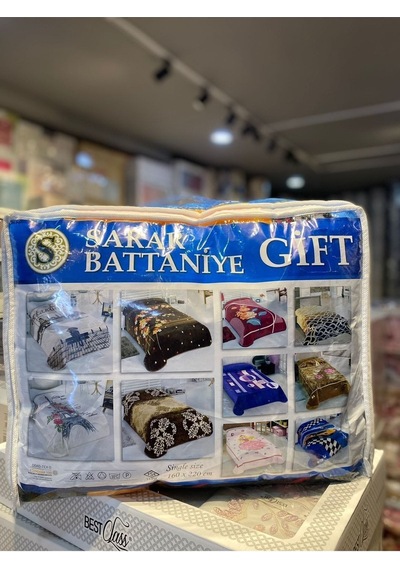 Gift Tek Kişilik Battaniye-1,90 Kg İnce Battaniye Mevsimlik Mavi