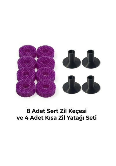 Mottopi Kısa Zil Yatağı Ve Tpu Zil Keçesi Mor-set/sert Diğer
