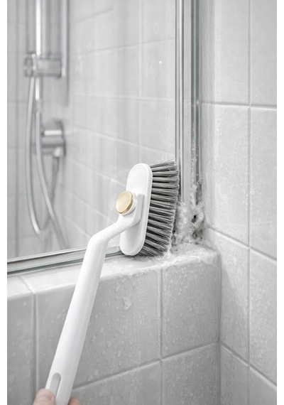 Cımbızlı Döner Başlıklı Çok Fonksiyonlu Derinlemesine Banyo Temizlik Fırçası Derz Arası Fayans Duşakabin Küvet Lavabo Gider Kapı Pencere Ray Köşe Detay Temizliği İçin Sert Kıllı Ergonomik Sap