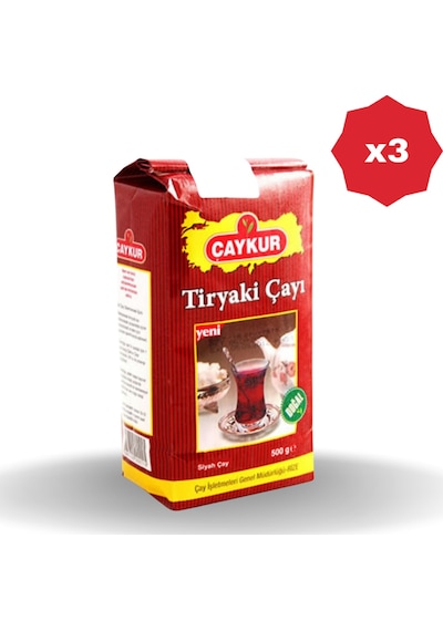 Çaykur Tiryaki Çay 500 Gr - 3 Adet