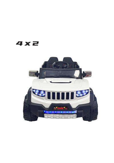 Jeep Akülü Araba 0-8 Yaş Beyaz