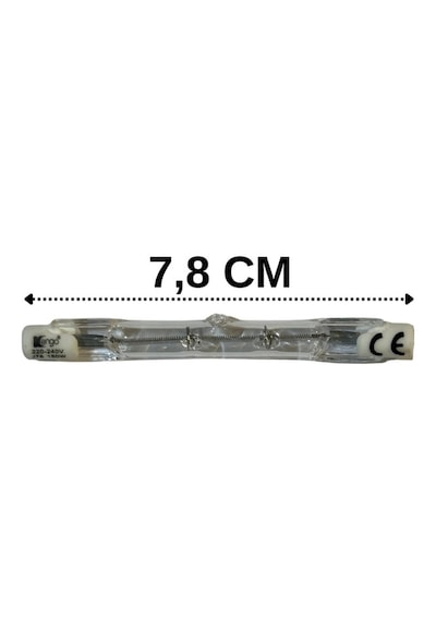 Kengo 150w Sarı Işık R7s Duylu Dim Edilebilir Çubuk Halojen Ampul 2 Adet