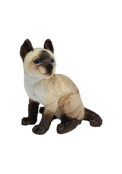 43 Cm Sevimli Peluş Kedi Oyuncak Yumuşacık Ve Dekoratif Peluş Krem