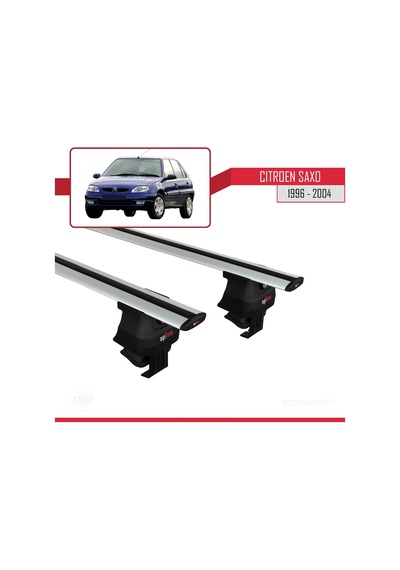 Citroen Saxo 1996-2004 Arası İle Uyumlu Ace-4 Ara Atkı Tavan Barı Gri