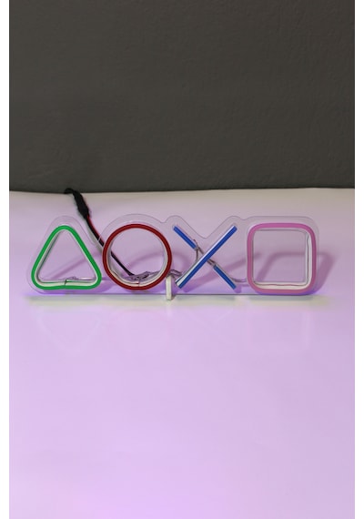 Playstation Neon Led / Gece Lambası / Game Dekoratif Lamba / Işıklı Ps / Play Station Ambians Işığı Renkli