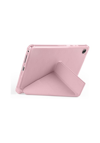 Maks Technology Lenovo Tab One 8.7 Tb-305fu Kılıf Mkst Tri Folding Kalem Bölmeli Standlı Kılıf - Rose Gold Tablet Kılıfı