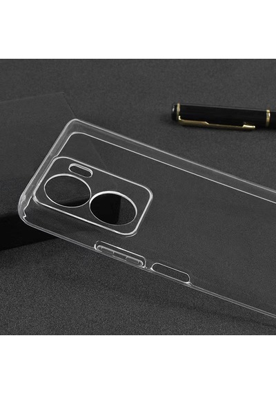 Vivo Y16 Kılıf Şeffaf Silikon Hibrit Case Kapak