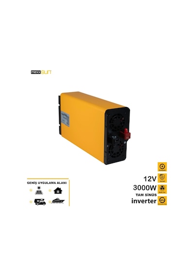 Mexxsun 12 Volt 3000 Watt Tam Sinüs Inverter