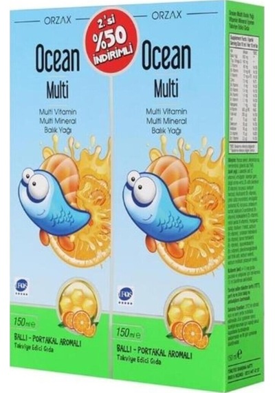 Ocean Multi Şurup 150 Ml - İkincisi %50