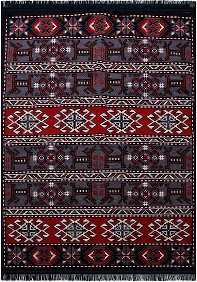 Bigghome Çift Taraflı Kilim, Makinede Yıkanabilir, Modern Desenli, 120 180 Cm, Sa25hc