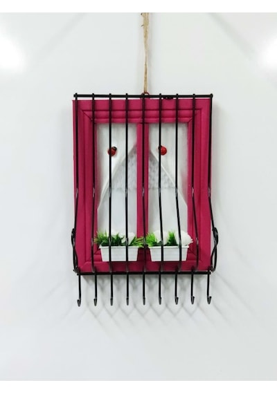 Pencere Tasarımlı Renkli Anahtarlık 16X25