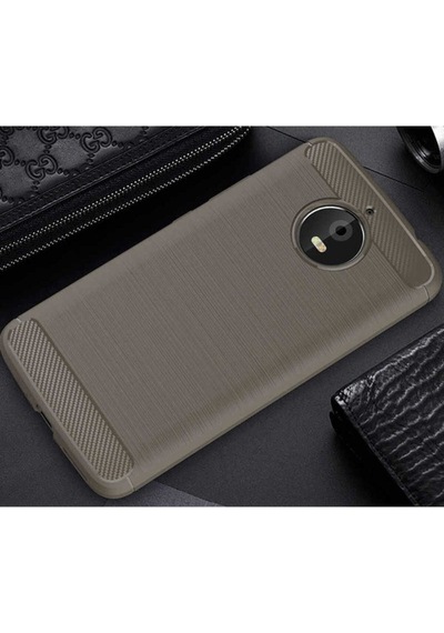 Lenovo Moto E4 Plus Kılıf Zore Room Silikon Kapak Gri
