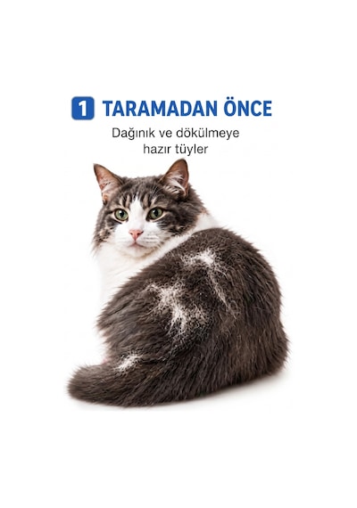 Büro Ev Ofis Evcil Pet Hayvanı Kedi Köpek İçin Metal Uçlu Tüy Toplama Tarağı