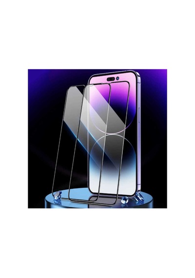 Apple İphone 15 Uyumlu Tam Kapatan Şeffaf Nano Esnek Kırılmaz Cam Ekran Koruyucu Resimde Görünen