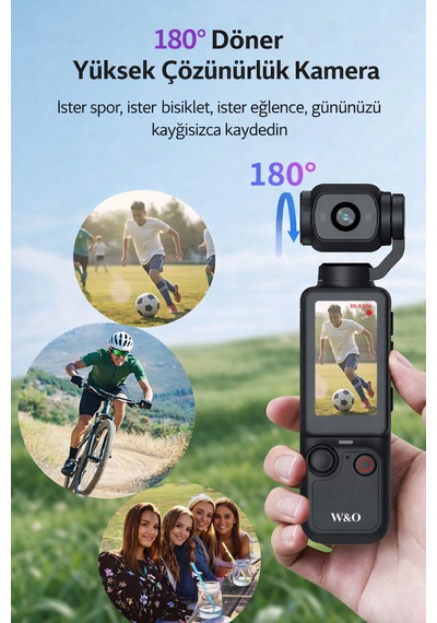 Yüksek Çözünürlüklü 66mp Dijital Kamera 2.5k Video Çekimi, 16x Zoom Ve Webcam Özelikli Taşınabilir