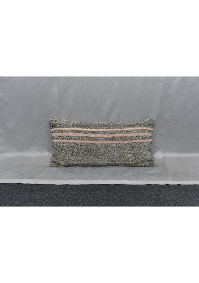 Zehra Abla Halı Yeni El Dokuma Dekoratif Lumbar Kilim Kırlent Yastık Kılıfı 6880 Çok Renkli