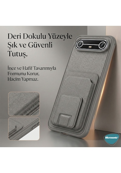 Microsonic Xiaomi 15t Kılıf Pocketpro Litchi Lacivert -