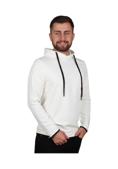 MANTA 5239 Kapşonlu Sweatshirt-25673 - Ekru