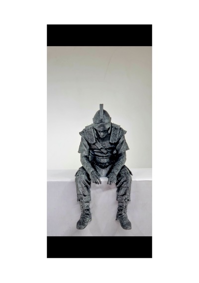 Oturan Gladyatör Figür 15 Cm Gladiator Leonidas