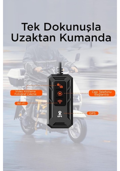 Torima M8e Siyah Ultra Hd Wifi Aksiyon Kamerası Motosiklet Gözetleme Kamerası Siyah