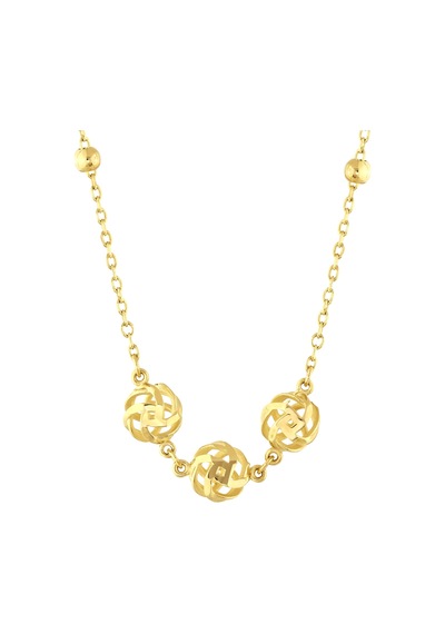14 Ayar Golden Tasarım Altın Kolye Sarı
