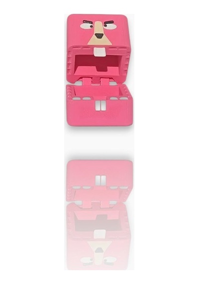 Super Bear Adventure, Baaren-şika, Penguen, Tilki, Tavşan, Timsah, Arı Loy3d 9 Cm Pembe