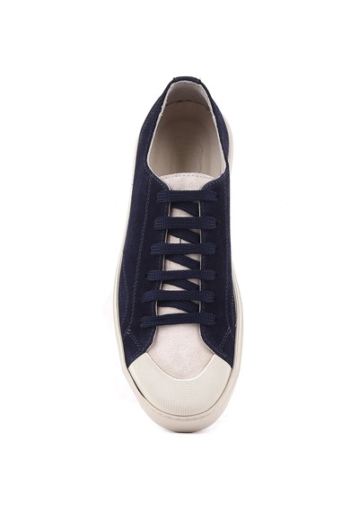 Shoetyle - Hakiki Süet Deri Lacivert Renk Erkek Sneaker - 666-01-03 -1549