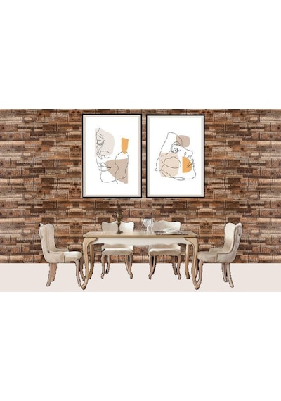 Kendinden Yapışkanlı Kreatif 70X38 Cm Duvar Kağıdı Paneli Nw108