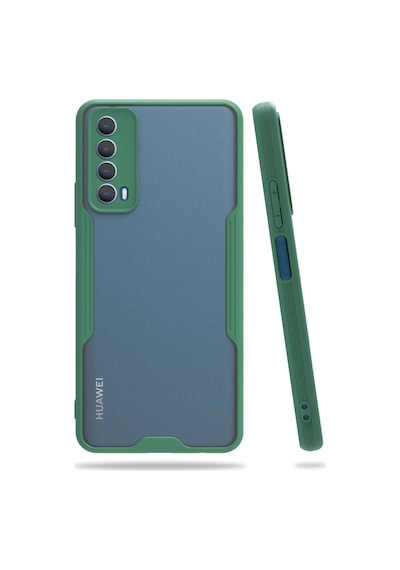 Uray Store Huawei P Smart 2021 Kılıf Platin Silikon - Yeşil
