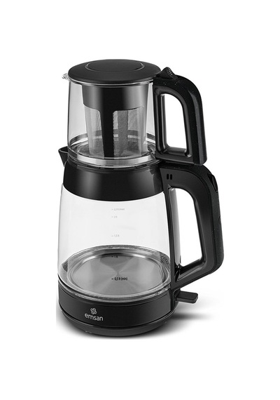 Emsan Glass Tea Xl 1900 W 2 İn 1 Cam Çay Makinesi Ve Kettle