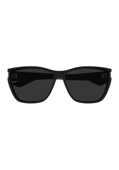 Saint Laurent Sl 758f 001 63 Unisex Kare Siyah Kemik Güneş Gözlüğü Siyah