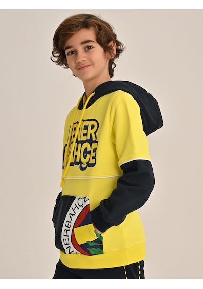 Fenerbahçe Sarı Tribün Çocuk Sweatshirt Sari