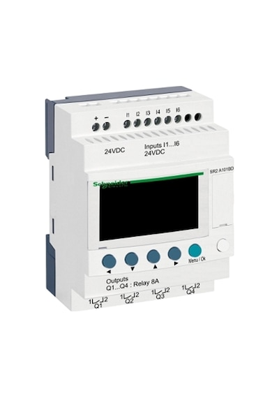 Schneider Electric SR2A101BD Zelio Akıllı Röle 10 I-O 24 VDC saat