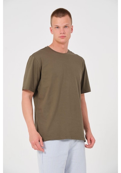 Rich Erkek 3 Lü Paket %100 Pamuk Oversize Tişört Basic Bisiklet Yaka Kısa Kollu T-shirt Gri