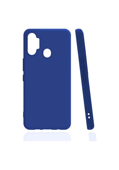Tecno Spark 7 Pro Kılıf Kamera Korumalı Silikon Rubber Arka Kapak Lacivert