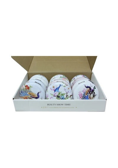 Cep Aynası Yuvarlak Tombul Peacock