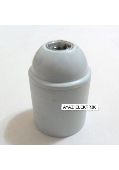 Markecik Beyaz Bakalit E27 Duy Dekoratif Standart Avize Duyu