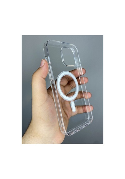 Iphone 13 Pro Uyumlu Magsafe Özellikli Şeffaf Kılıf