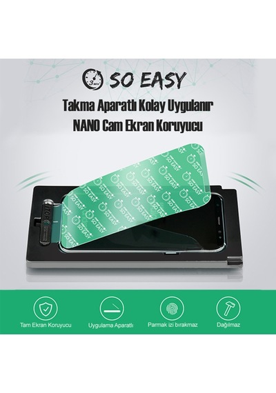 So Easy Samsung Uyumlu A8 (A530) Esnek Nano Takma Aparatlı Ekran Koruyuc